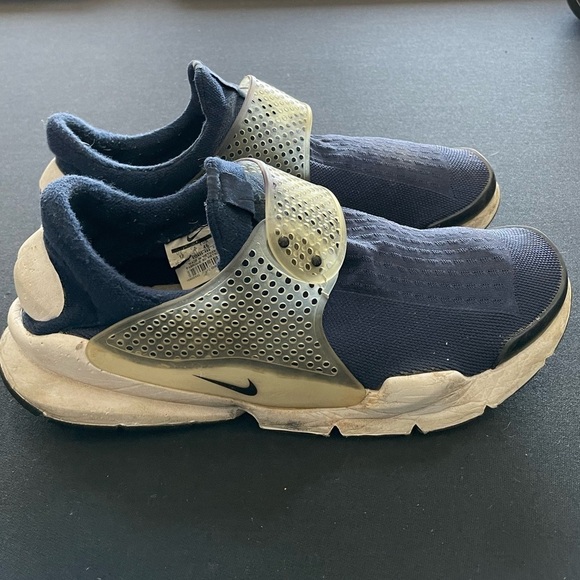 Nike Sock Dart Men's Shoes Midnight Navy/Medium Grey/White/Black size 12 - Picture 5 of 8